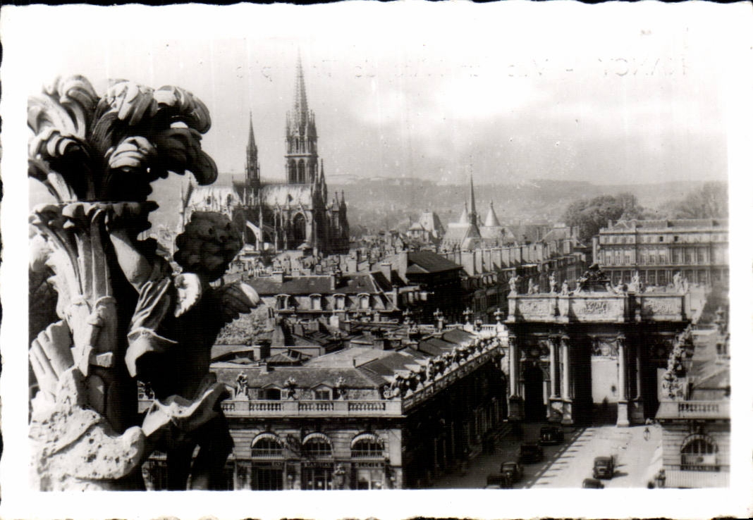 CPM Nancy Vue de l'arc de triomphe