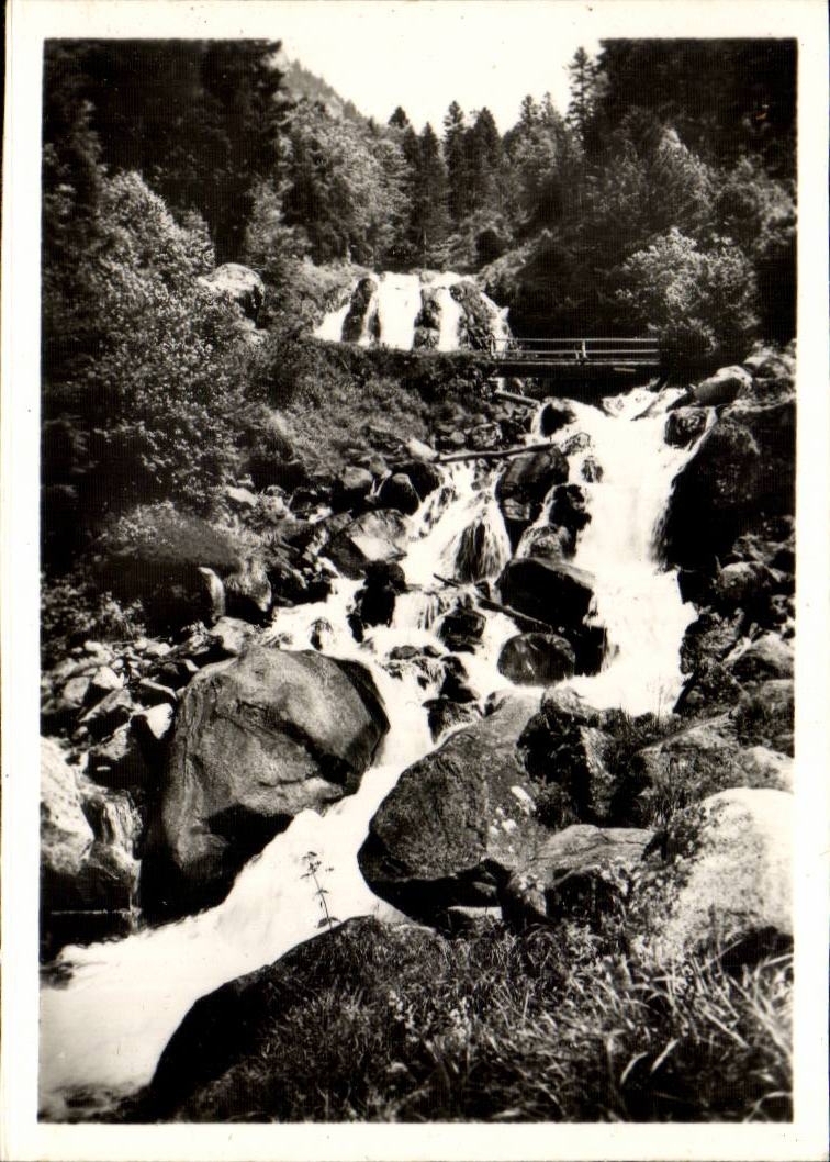 MODERNE KARTE Cauterets Kaskaden von Lutour
