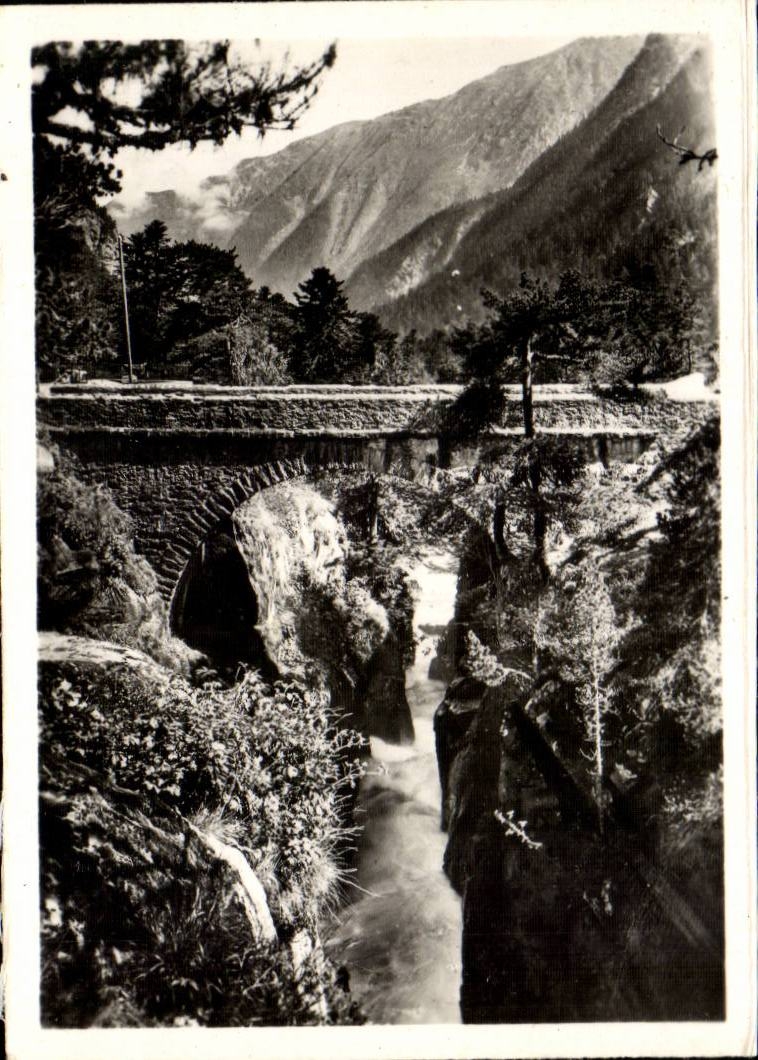MODERNE KARTE Cauterets die Brucke von Spanien