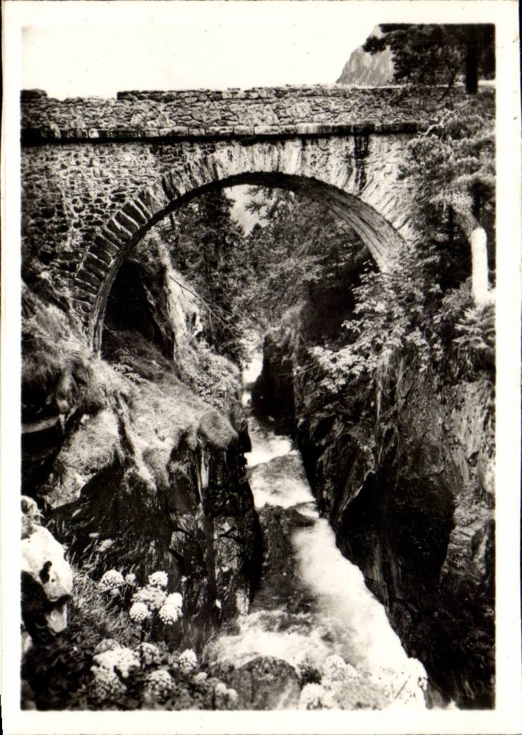 MODERNE KARTE Cauterets die Brucke von Spanien