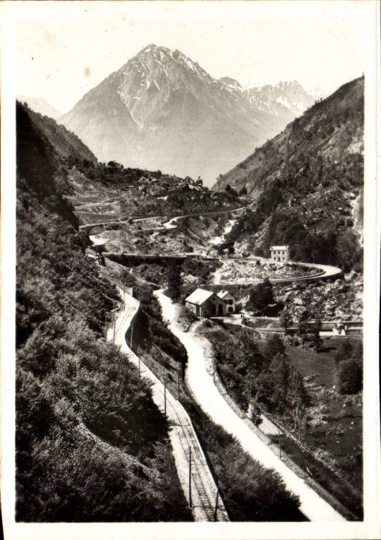 MODERNE KARTE Cauterets Strasse von Pierrefitte die Schnecke