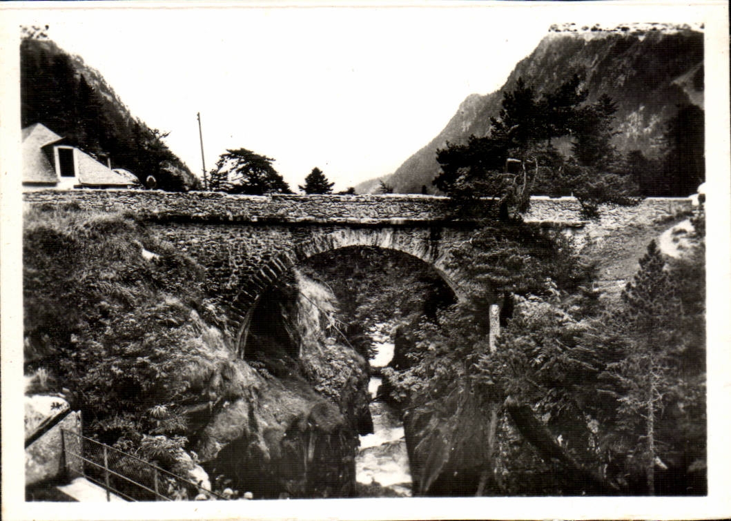 MODERNE KARTE Cauterets die Brucke von Spanien