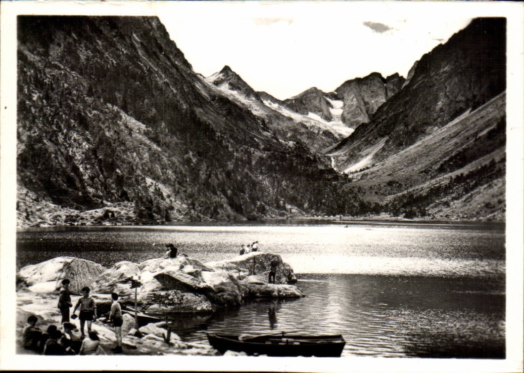 MODERNE KARTE Cauterets der See Gaube