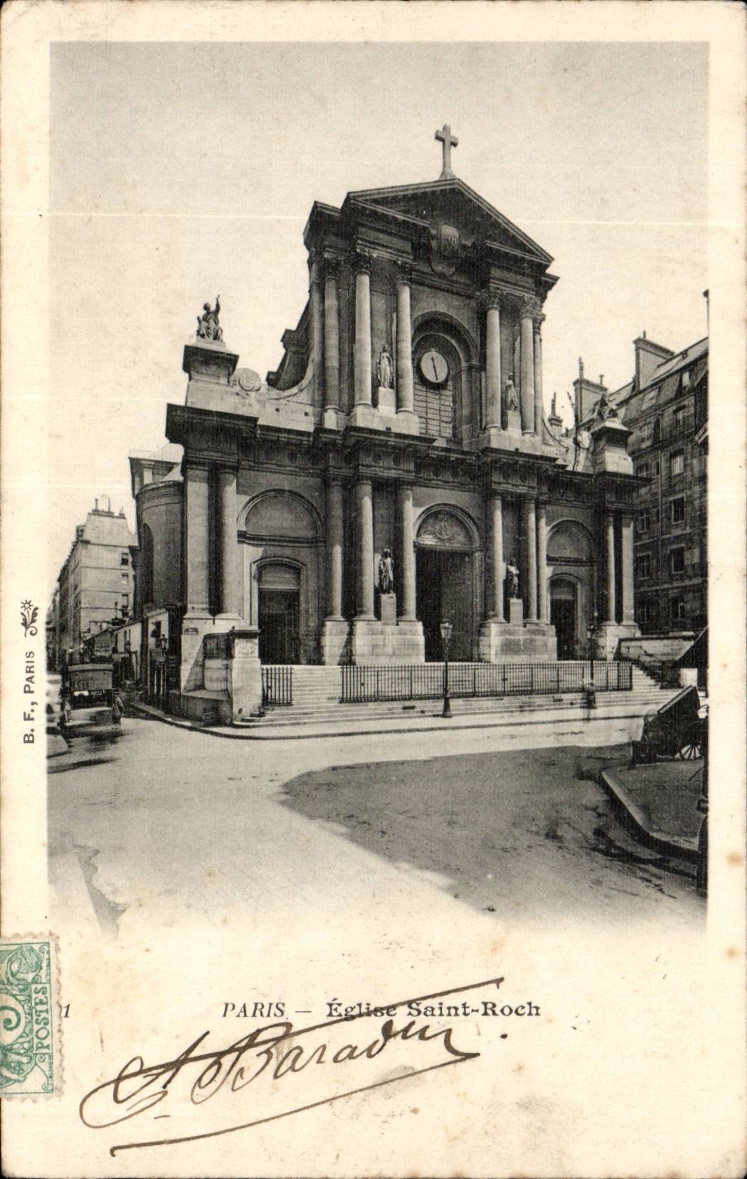 Paris CPA Eglise Saint Roch