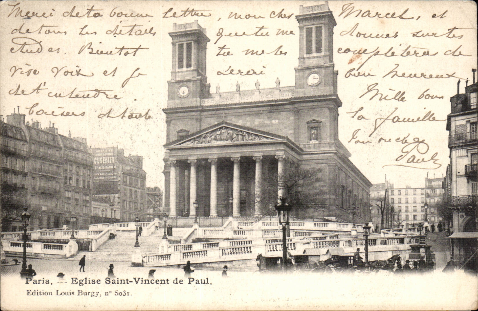 Paris CPA Church Saint Vincent of Paul