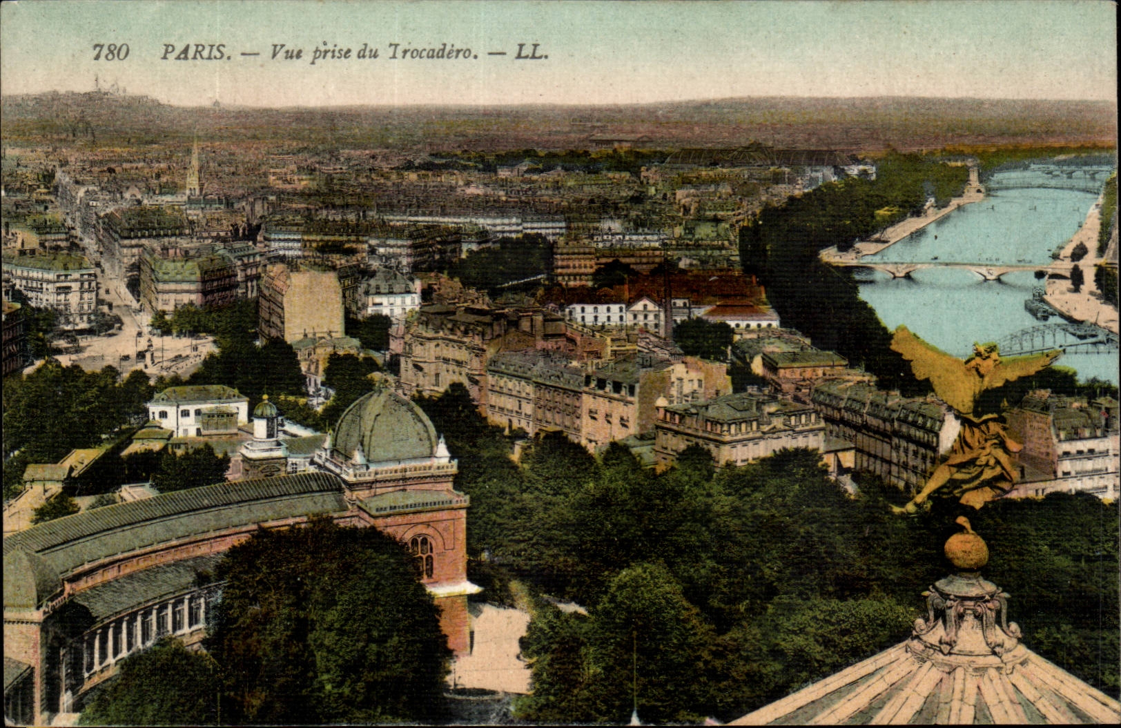 Paris CPA Seen from of Trocadero