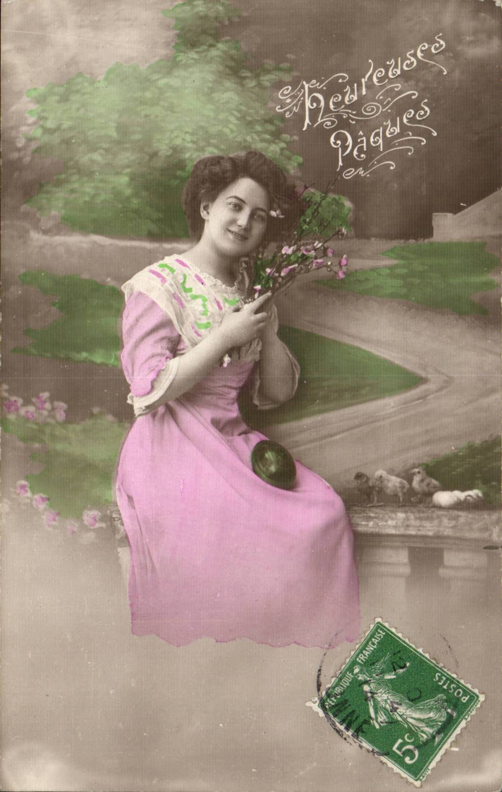 CPA Fantasy Woman Easter Easter