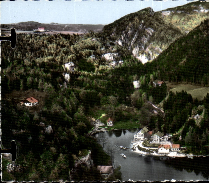 Villers Lake CPA Terminus of the basins seen of Chatelard