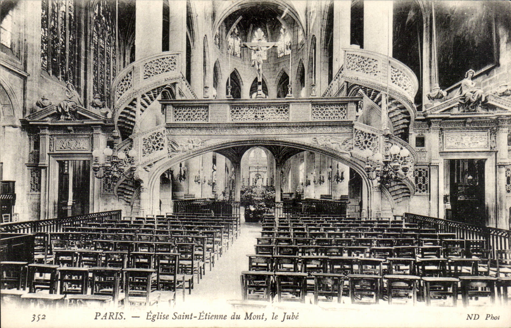 Paris CPA Church our St Etienne of the Mount