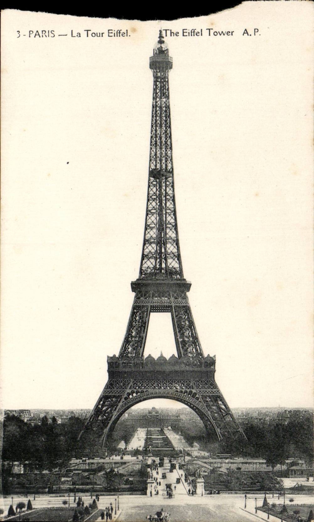 Paris CPA Eiffel Tower