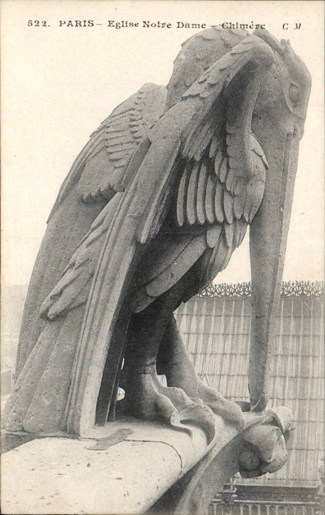 Paris CPA Eglise Botre DAme Chimere