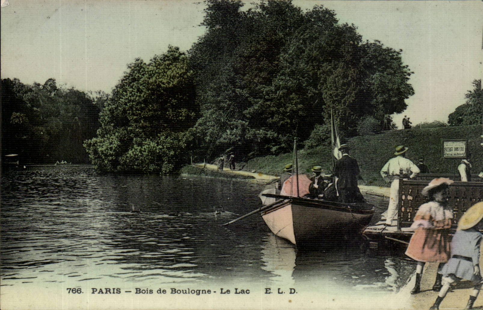 CPA Paris Bois de Boulogne Le lac