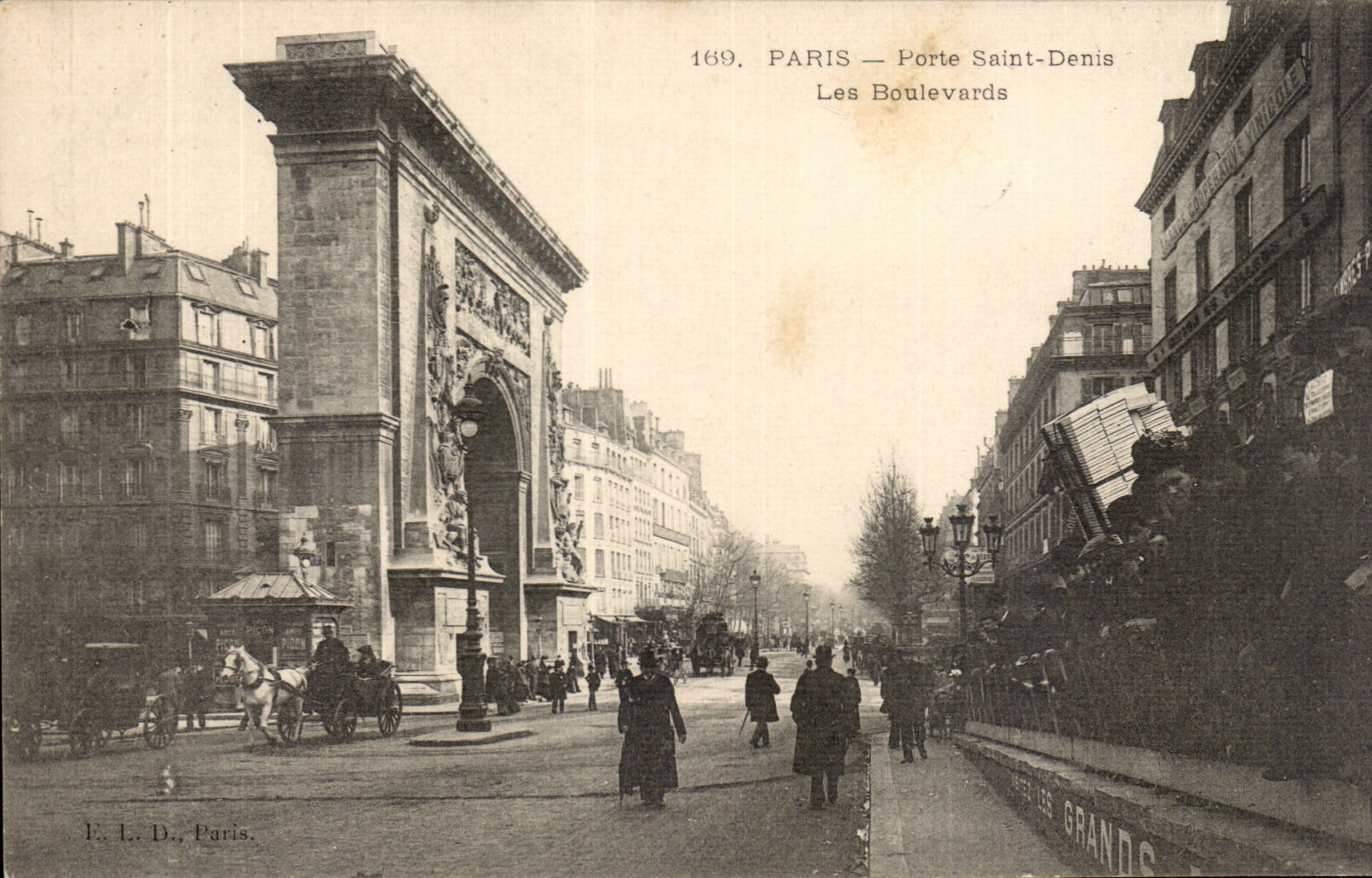 CPA Paris Gate St Denis boulevards