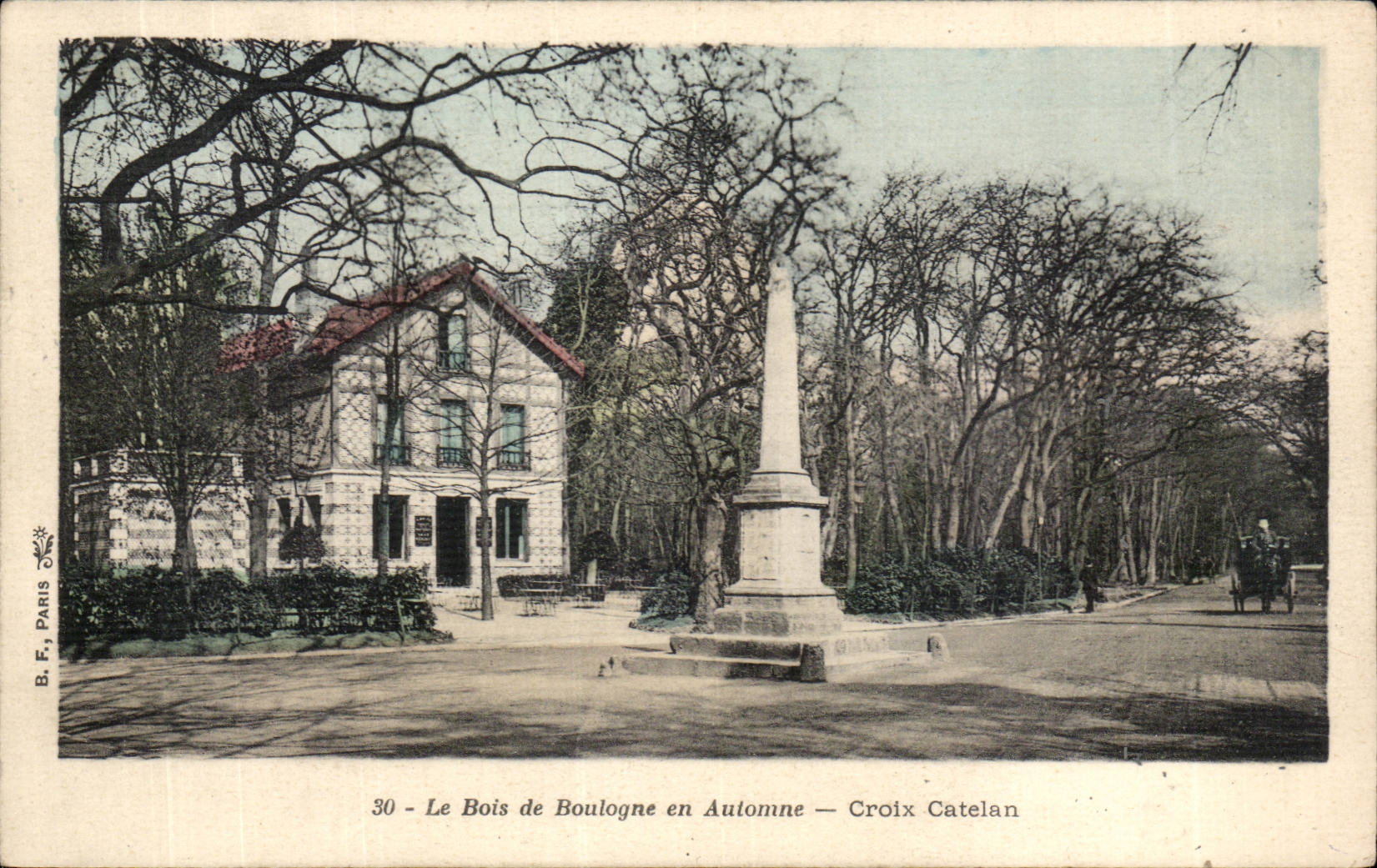 CPA Bois de boulogne en automne Croix Catelan