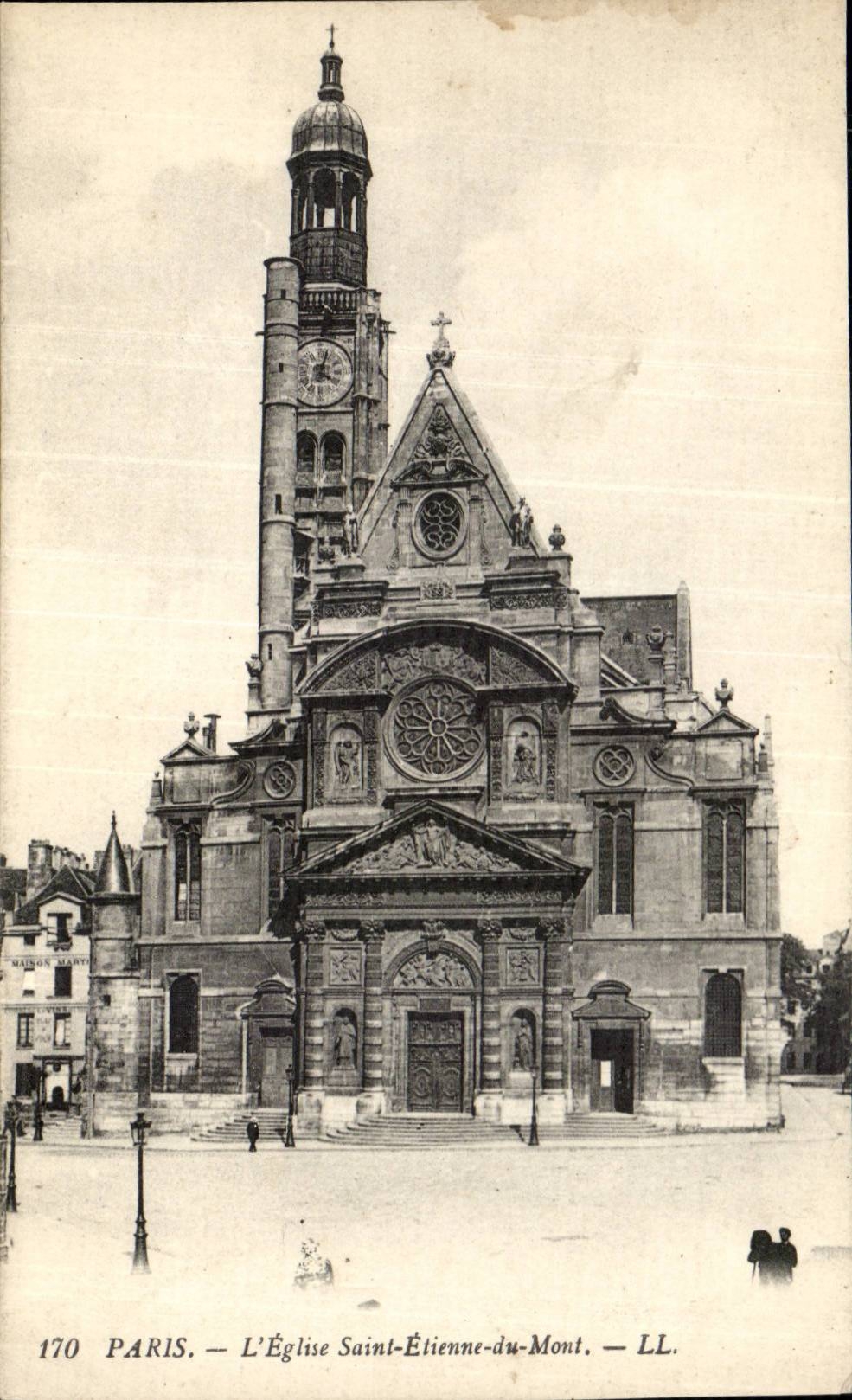 CPA Paris the church St Etienne of the Mount