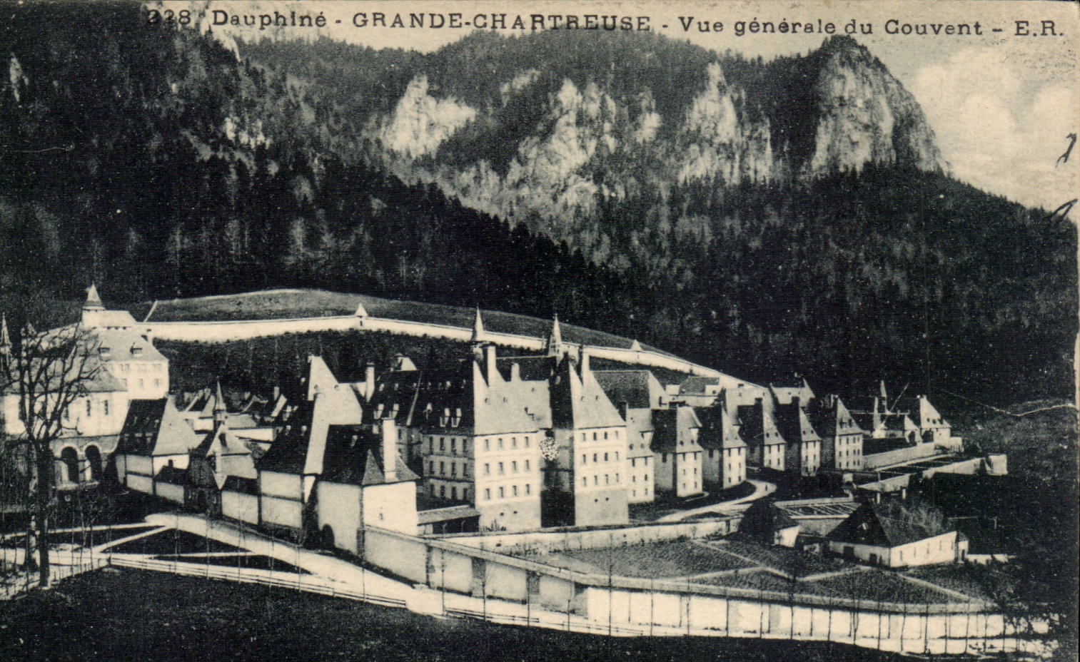 Grosse CPA Chartreuse Ansicht des Klosters