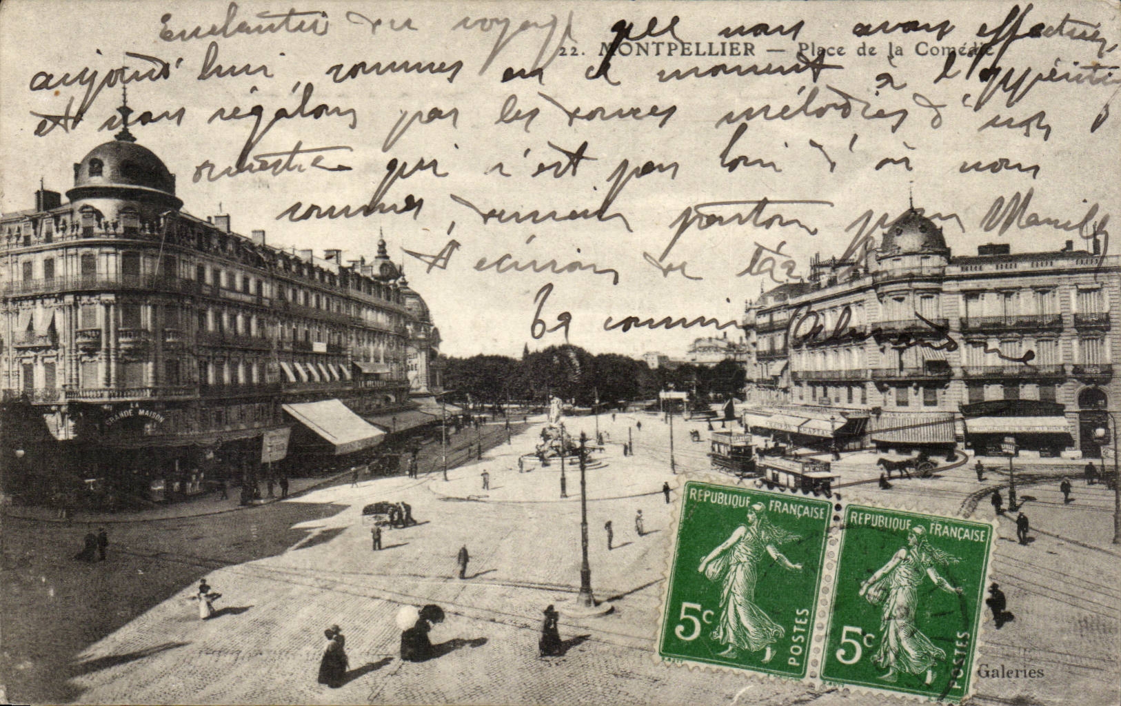 Montpellier cPA place de la Concorde