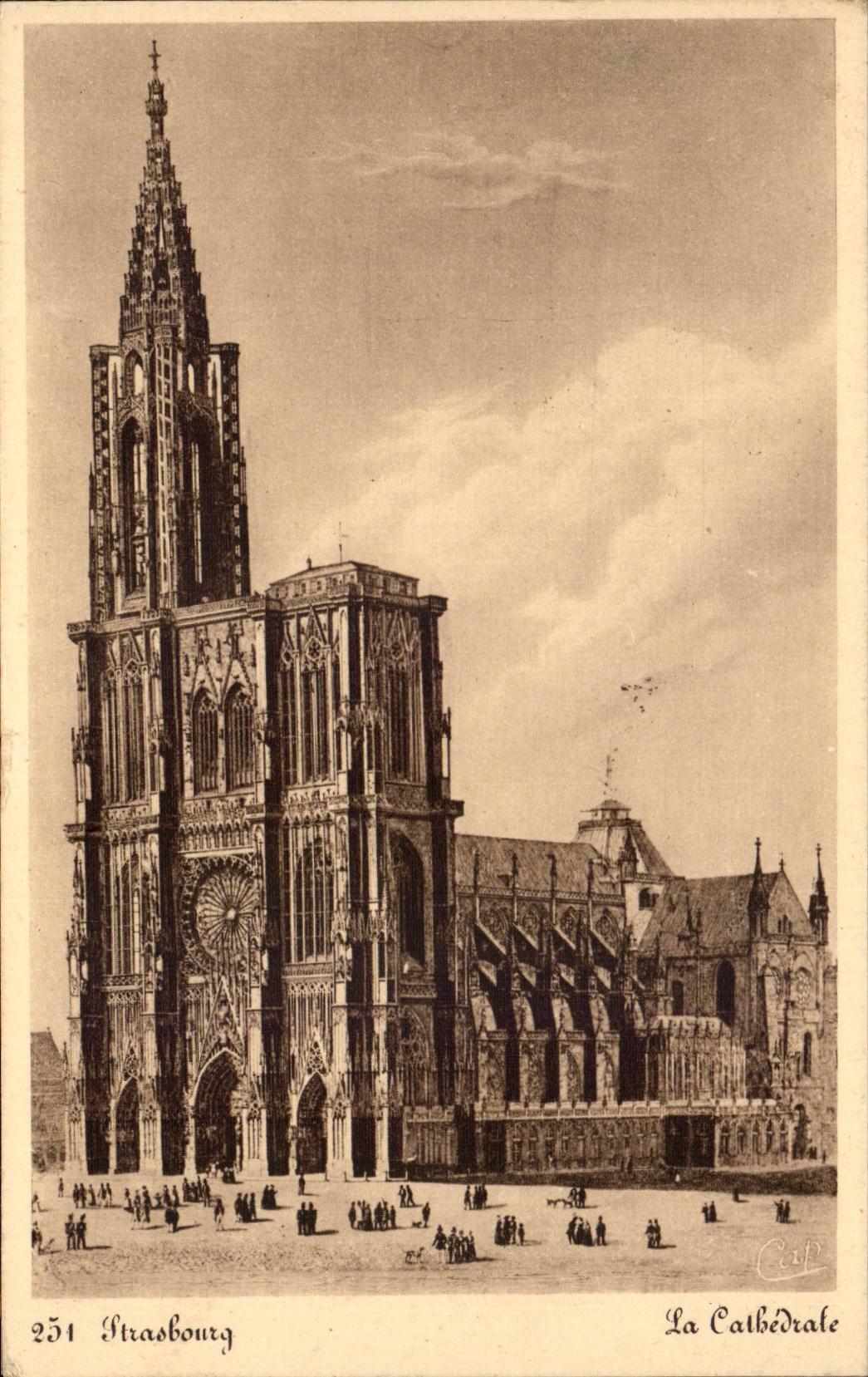 CPA Strasbourg Cathedral