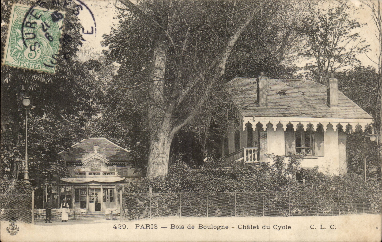 Paris CPA Bois de Boulogne Chalet du cycle ( velo cycle cycling )