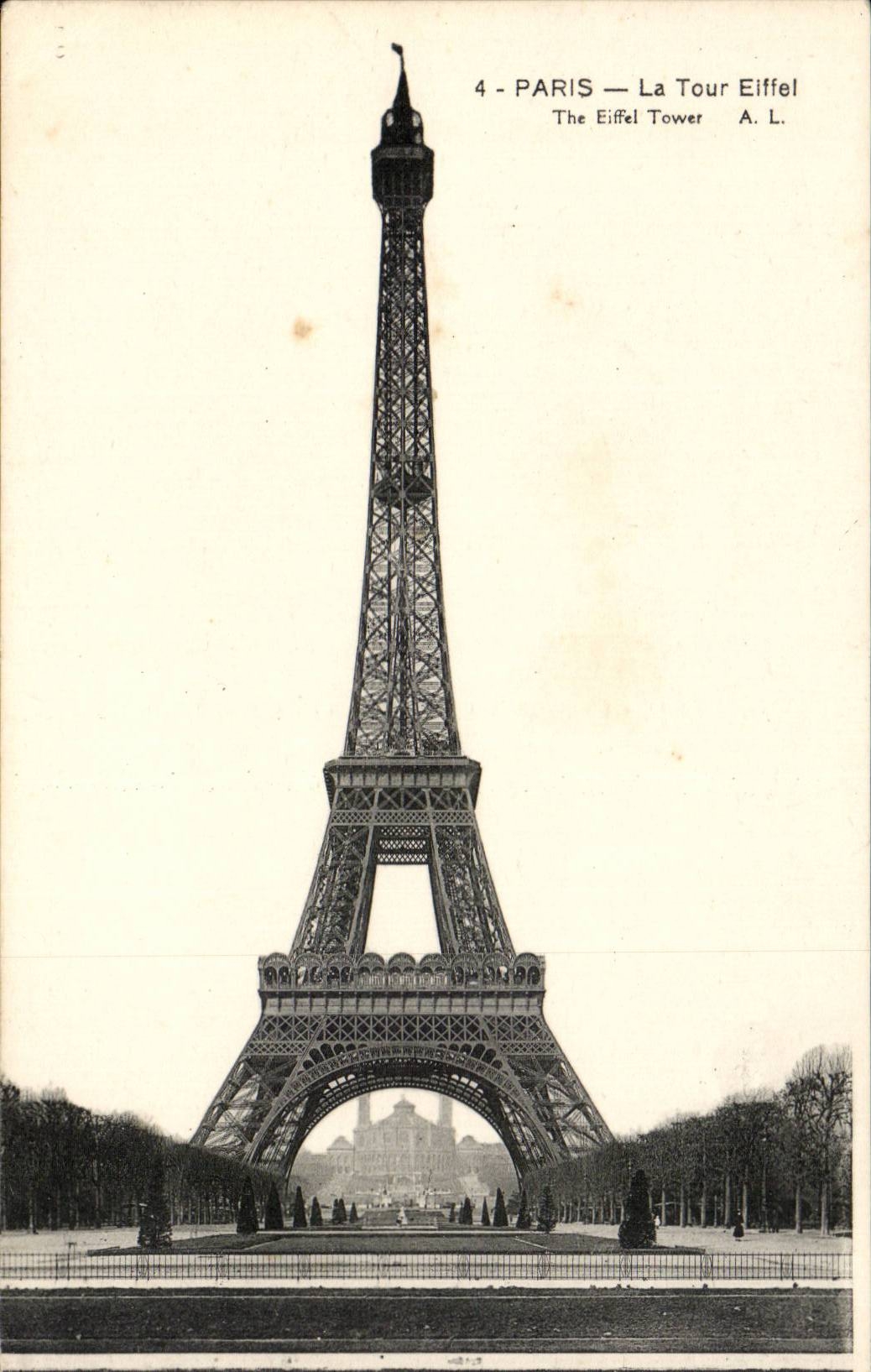 Paris CPA the Eiffel Tower