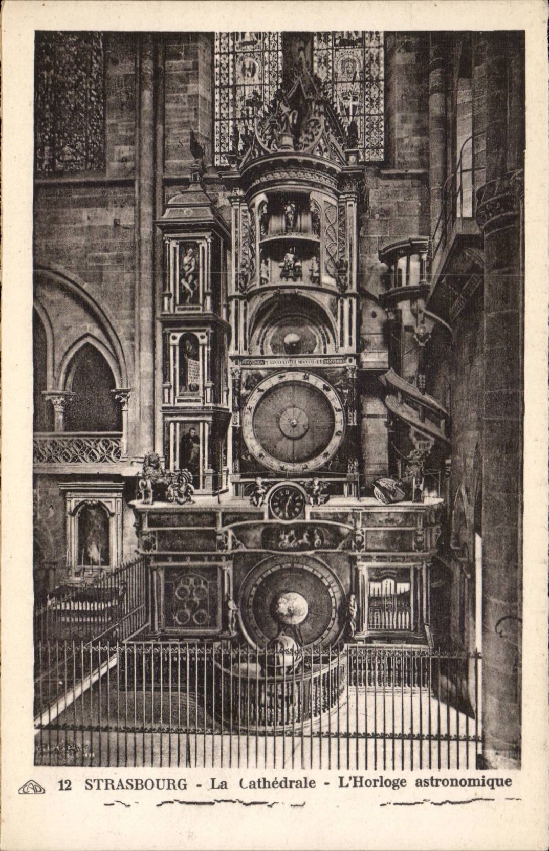 Strasbourg CPA astronomical Cathedral Clock