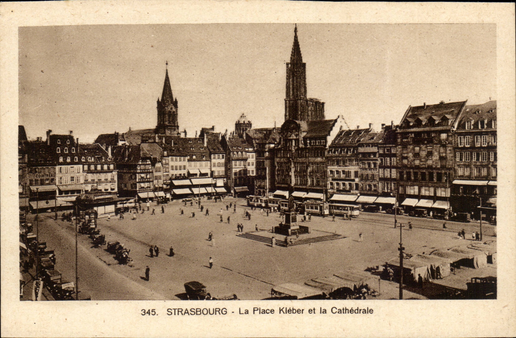 Strasbourg CPA Places Kleber and the cathedral