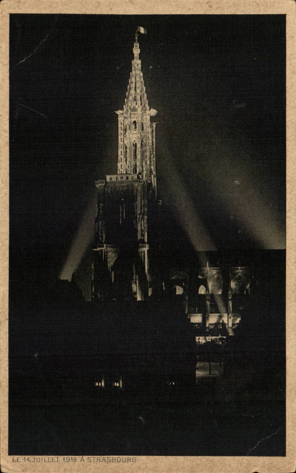 Strasbourg CPA Cathedral on July 14th 1919