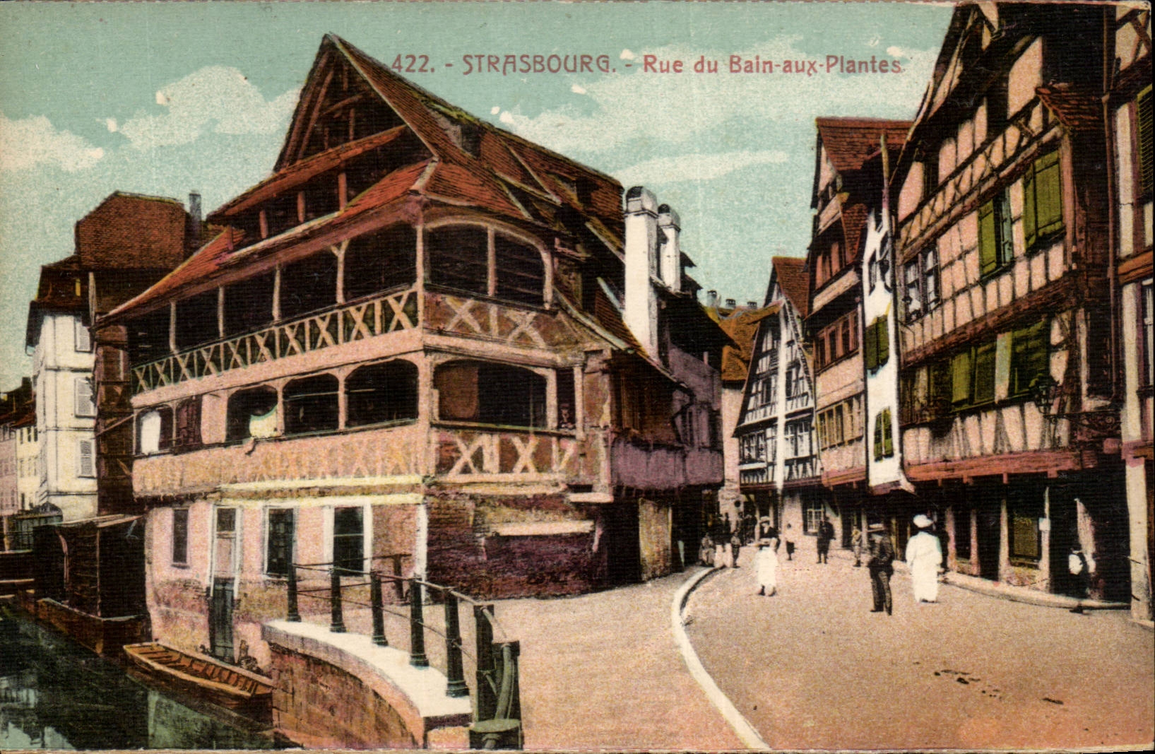 Strasbourg CPA Street of the bath to the plants