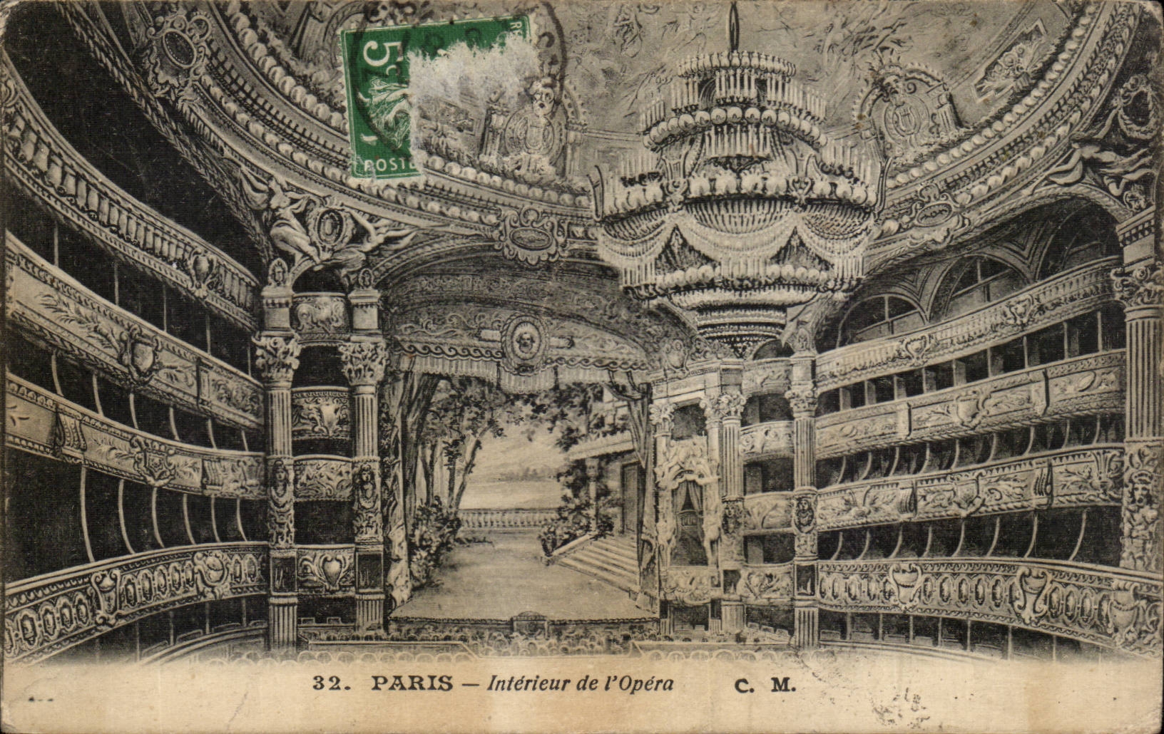 Paris CPA Interieur de l'opera