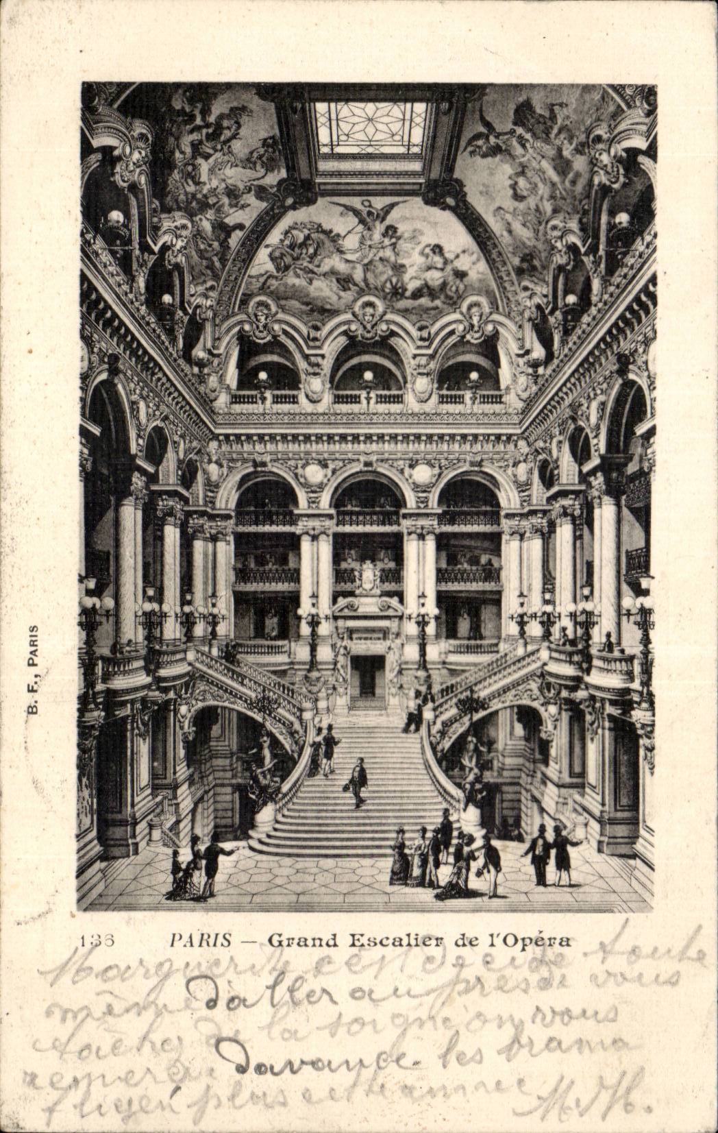 Paris CPA Grand escalier de l'opera