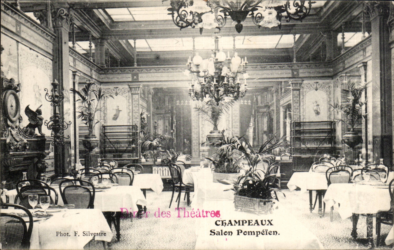 CPA Champeaux Living room pompeien Restaurant