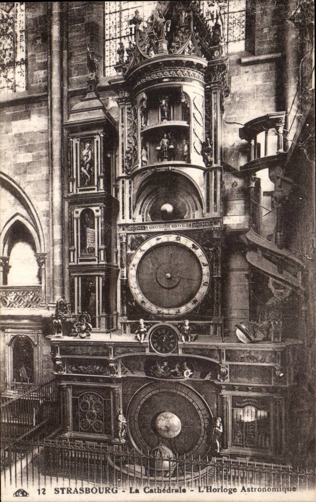 Strasbourg CPA astronomical Cathedral Clock