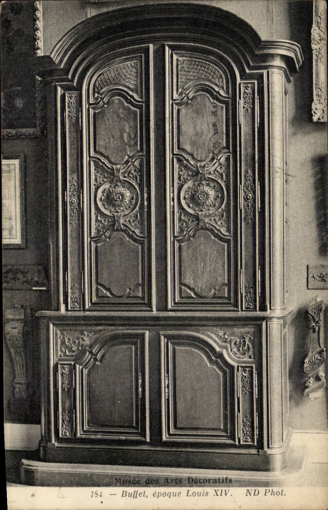 Paris CPA Musee des arts decoratifs Buffet Epoque Louis XIV