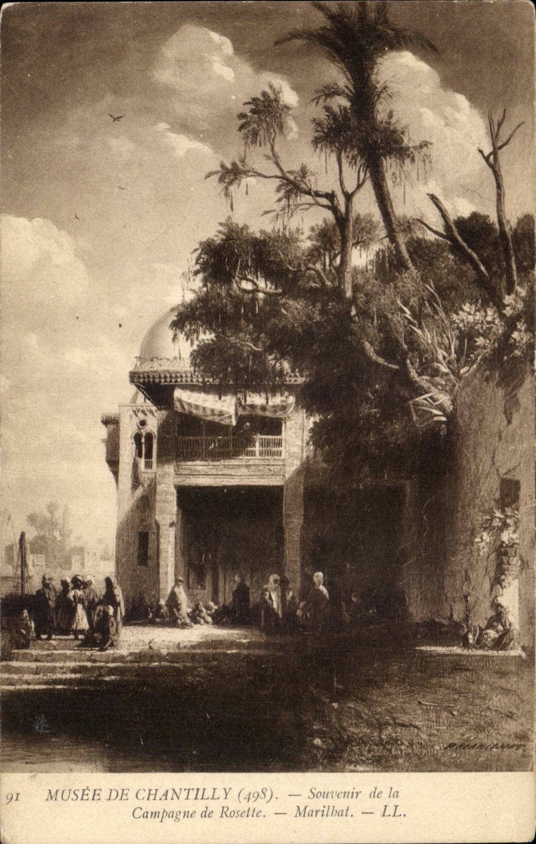 CPA Fantaisie Musee de Chantilly Souvenir de la campagne de Rosette Marilbat