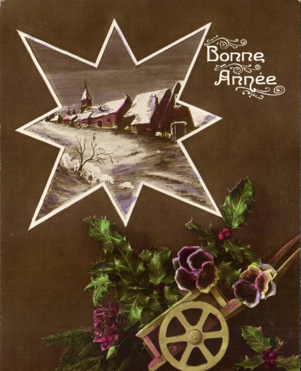 CPA Fantasy Landscape under snow Happy New Year