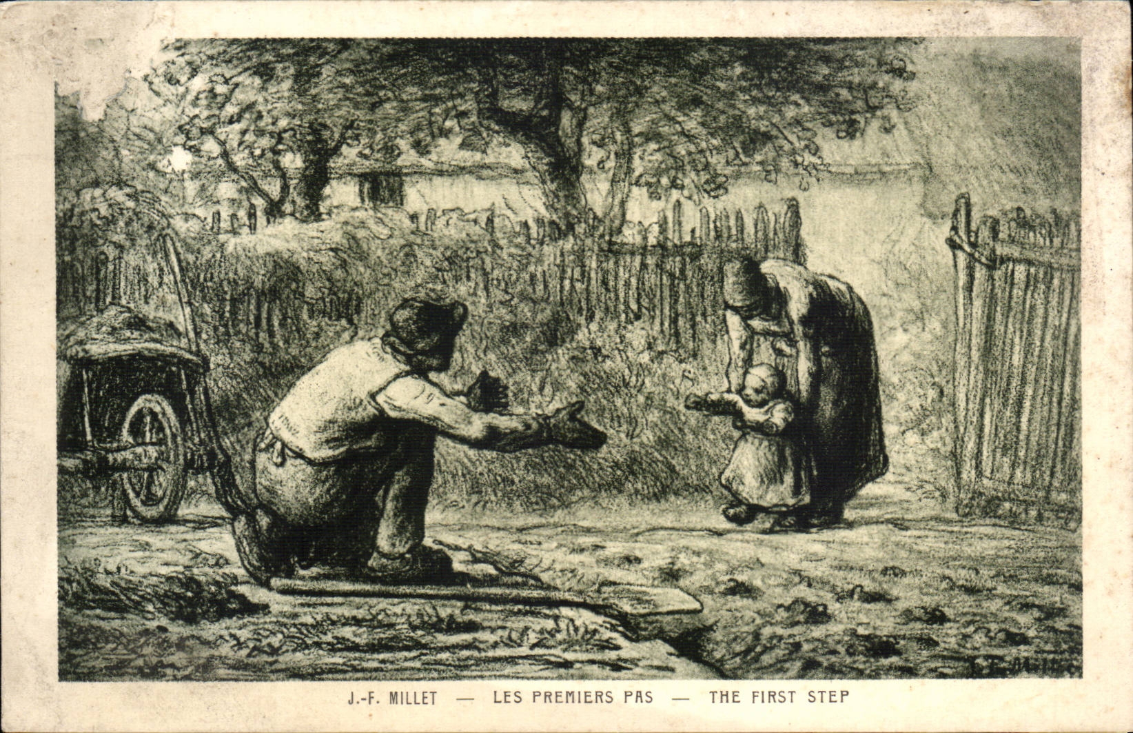 CPA JF Millet Les premiers pas 
