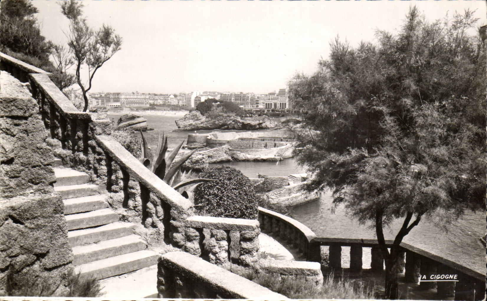 CPA Biarritz Vue generale prise de l'abbaye