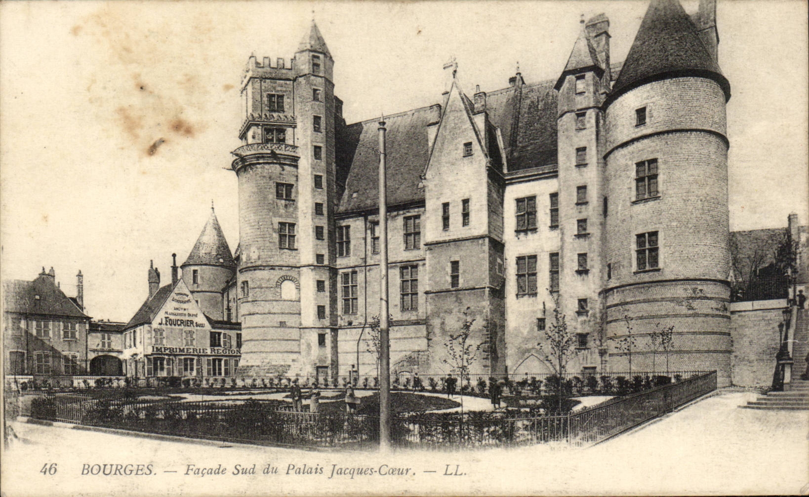 CPA Bourges Southern Frontage of the palate Jacques Heart