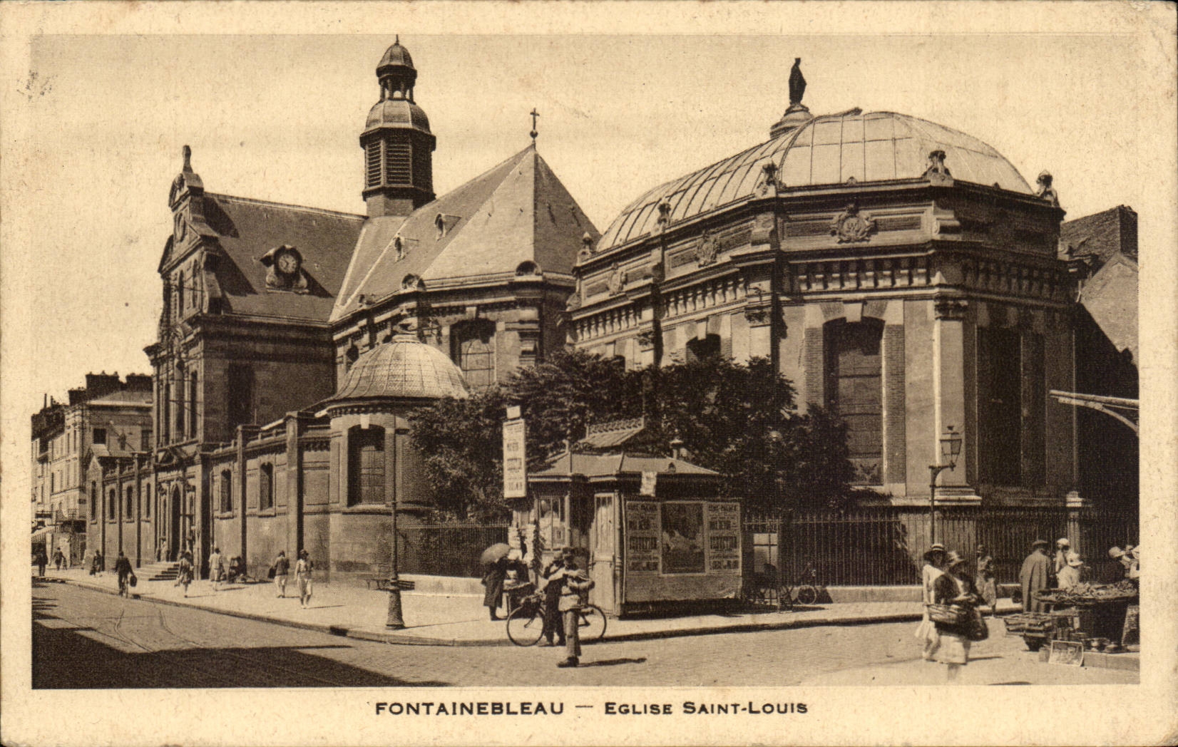 CPA Fontainebleau Church Saint louis