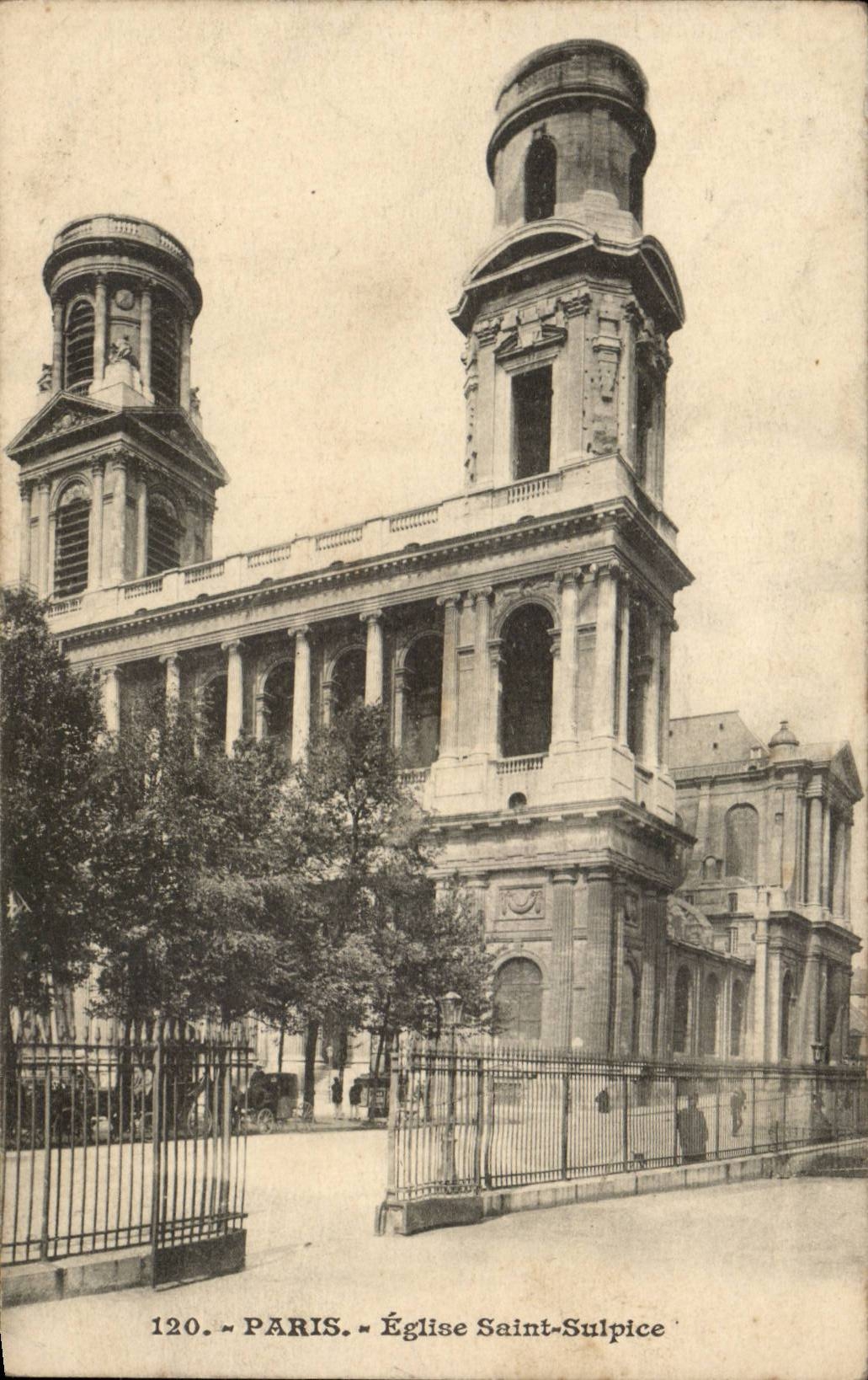 CPA Paris Church Saint sulpice