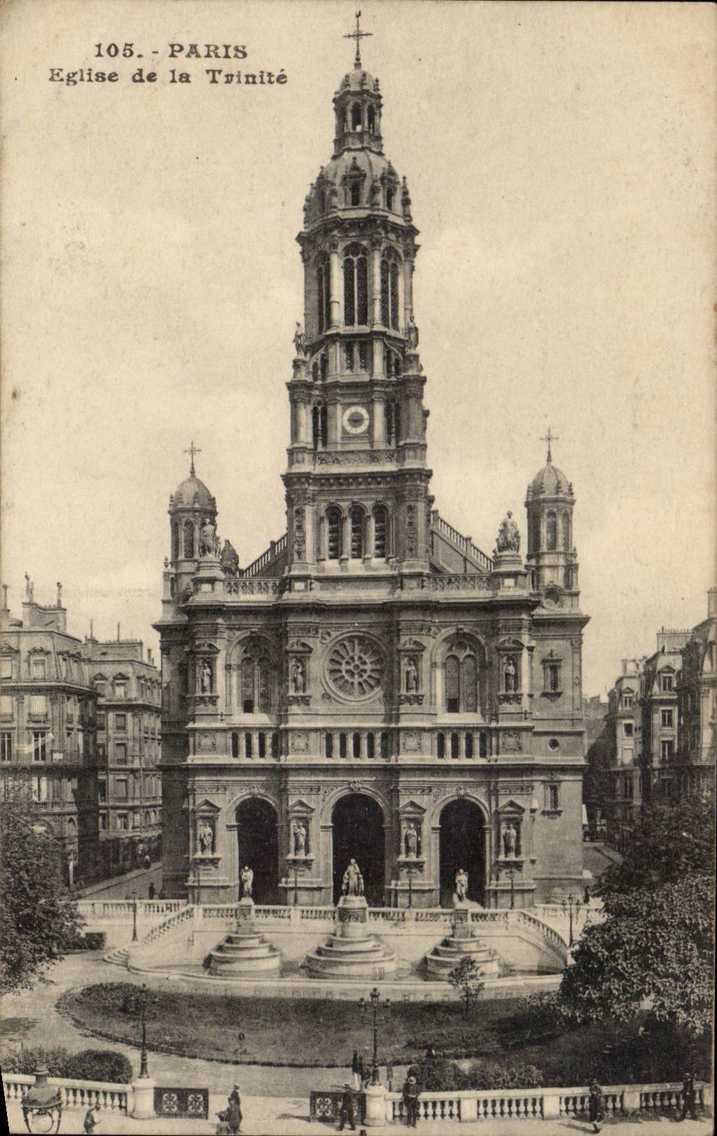 CPA Paris Eglise de la trinite
