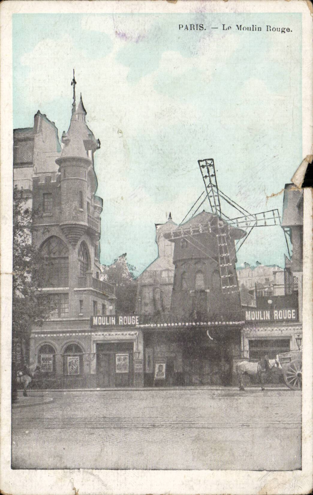 CPA Paris Moulin rouge Redmill