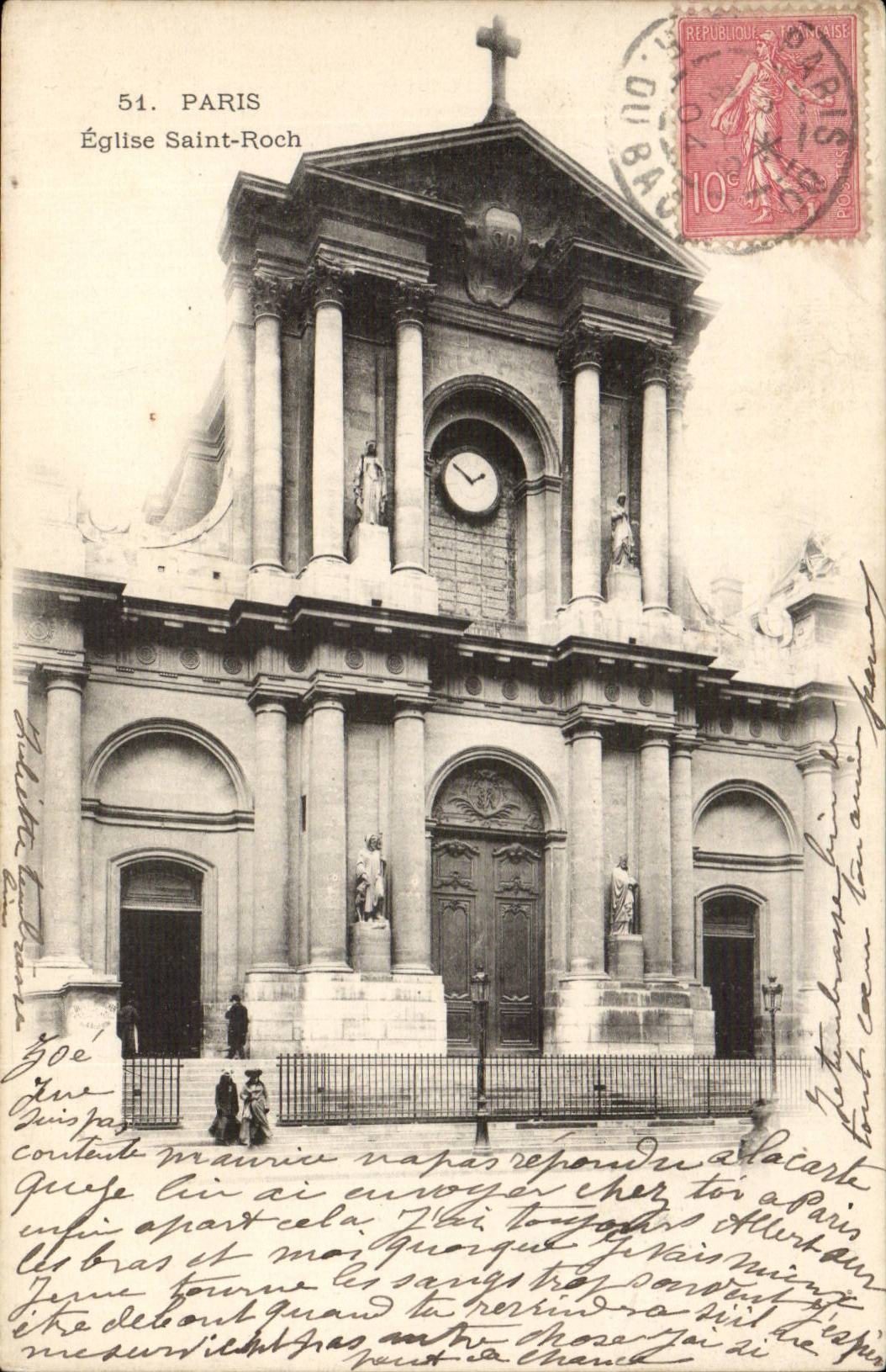 Paris CPA Eglise saint Roch