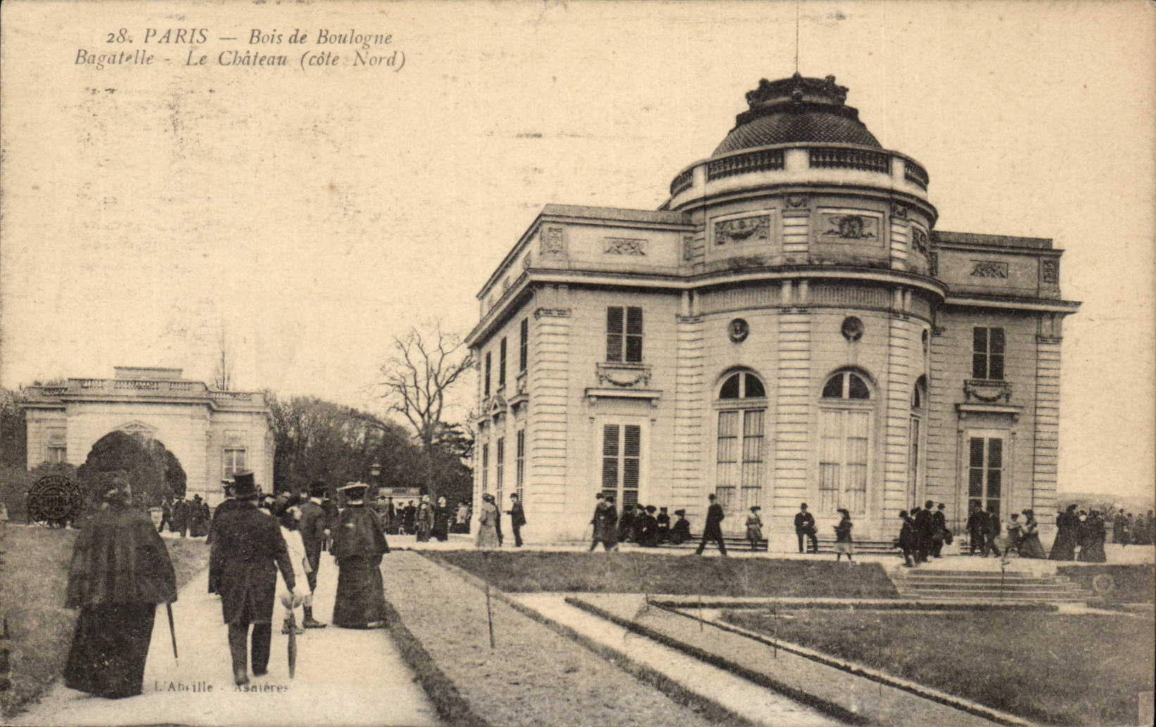 Paris CPA Bois de Boulogne Bagatelle Le chateau (cote Nord)