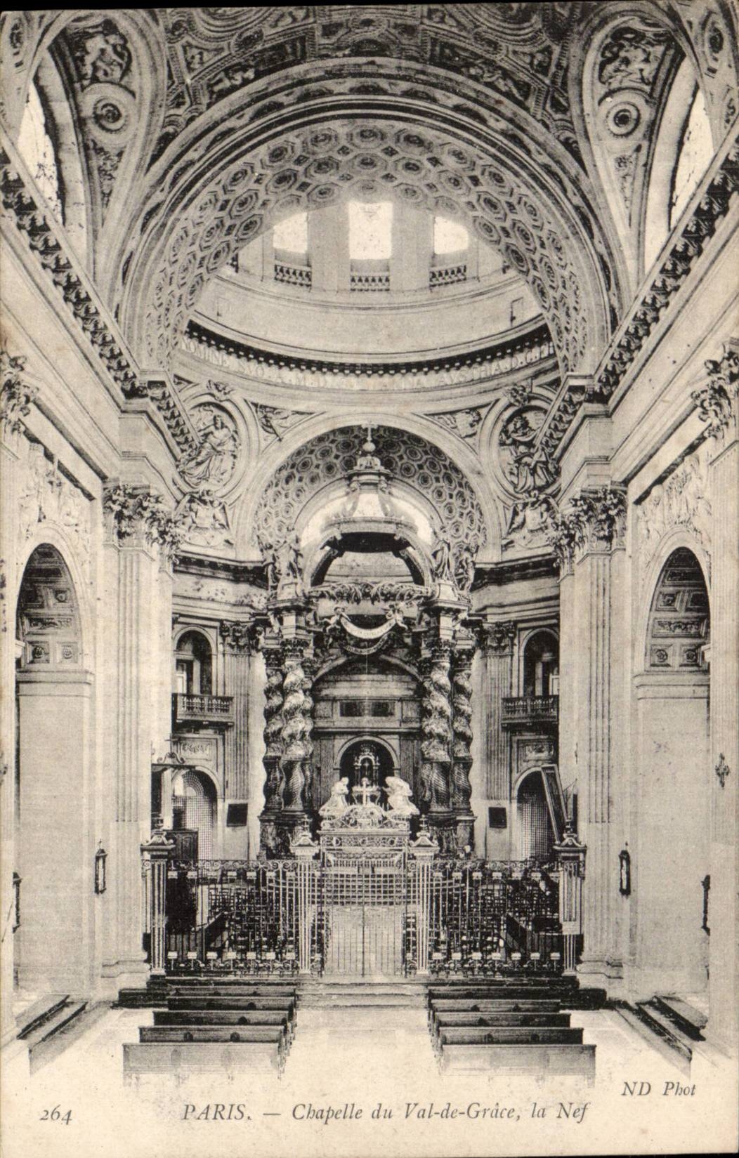 Paris CPA Vault of the Val de Grâce the nave