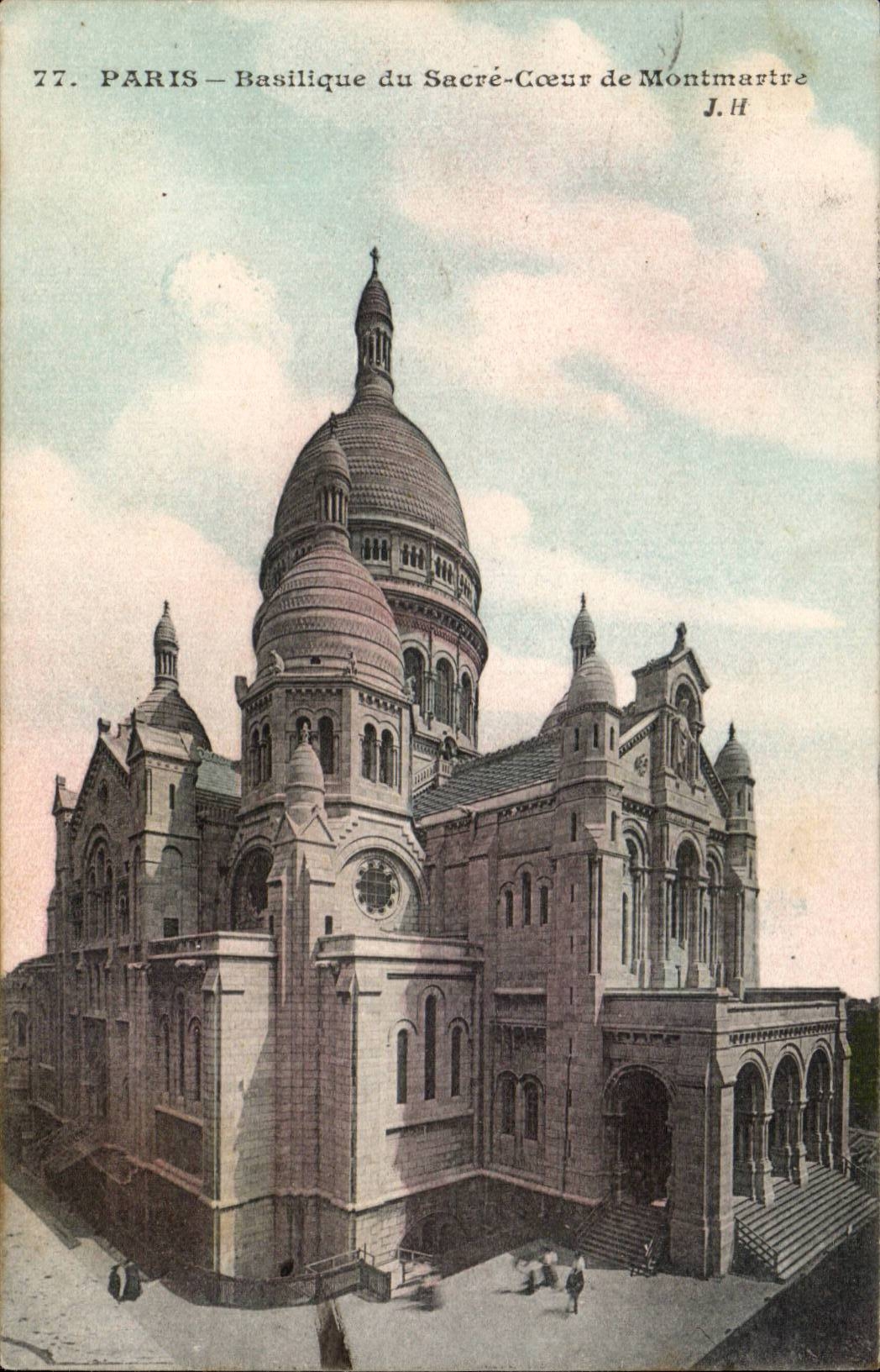 Paris CPA Basilique du Sacre Coeur de montmartre