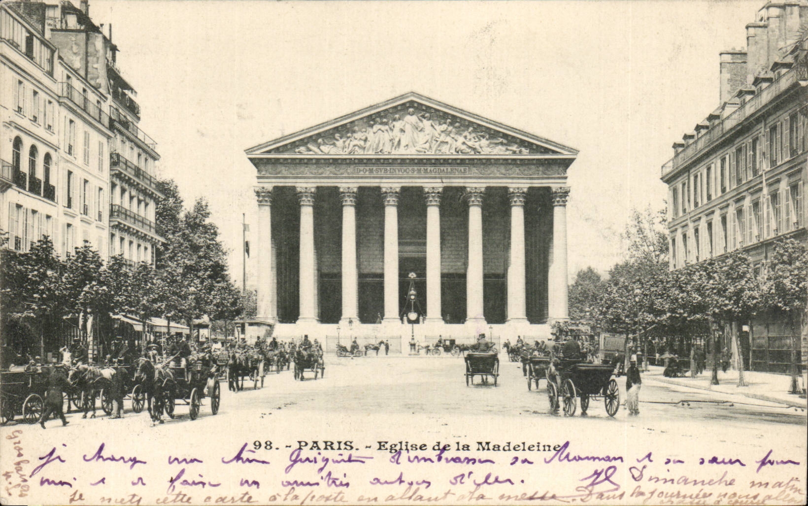 Paris CPA Church of the Madeleine