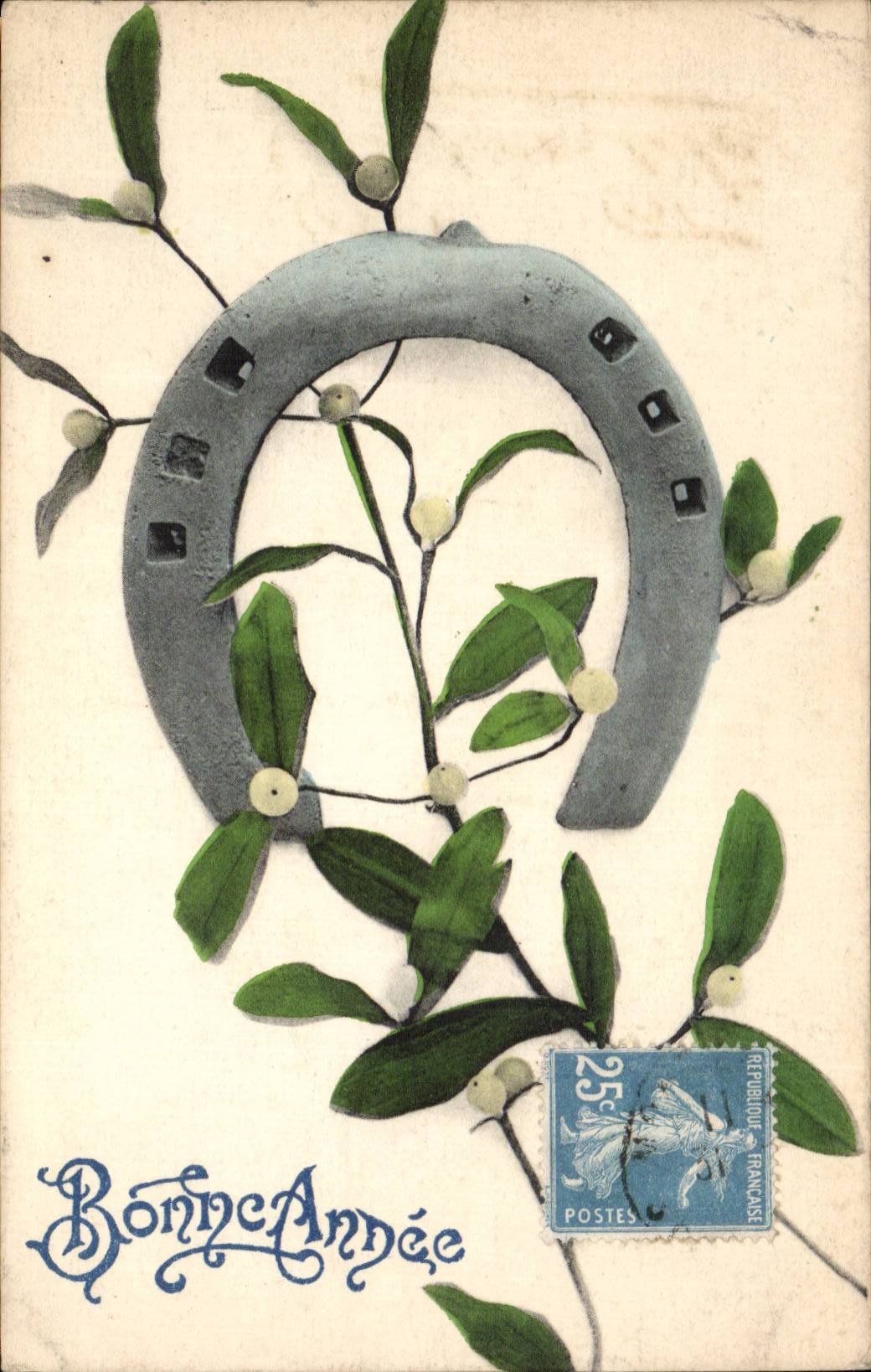 CPA Fantasy Happy New Year Horseshoe