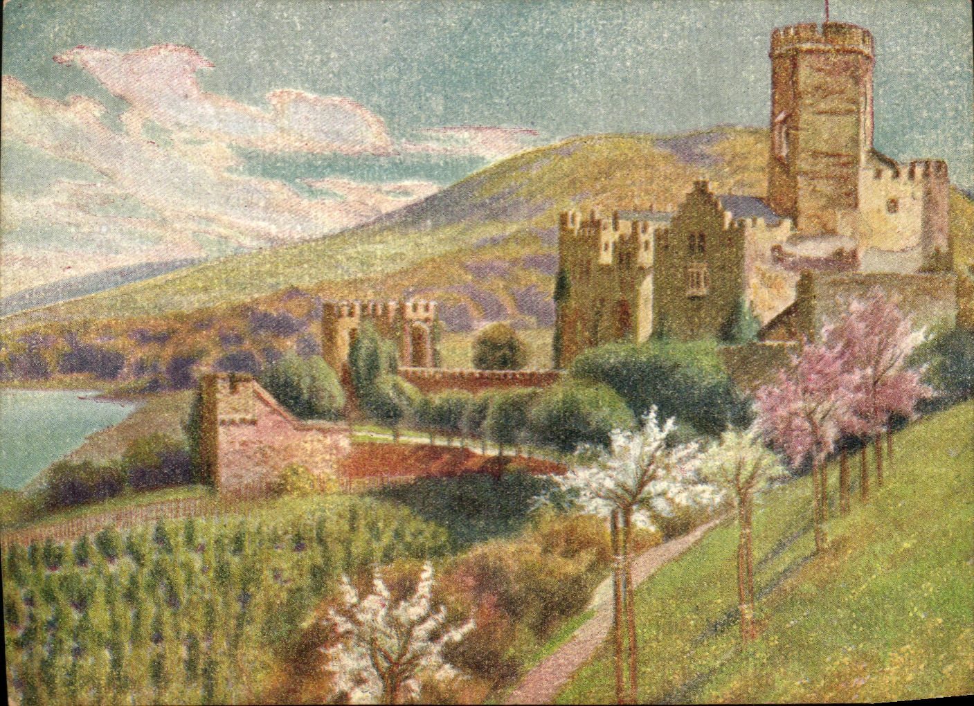 CPA Fantaisie Paysage 