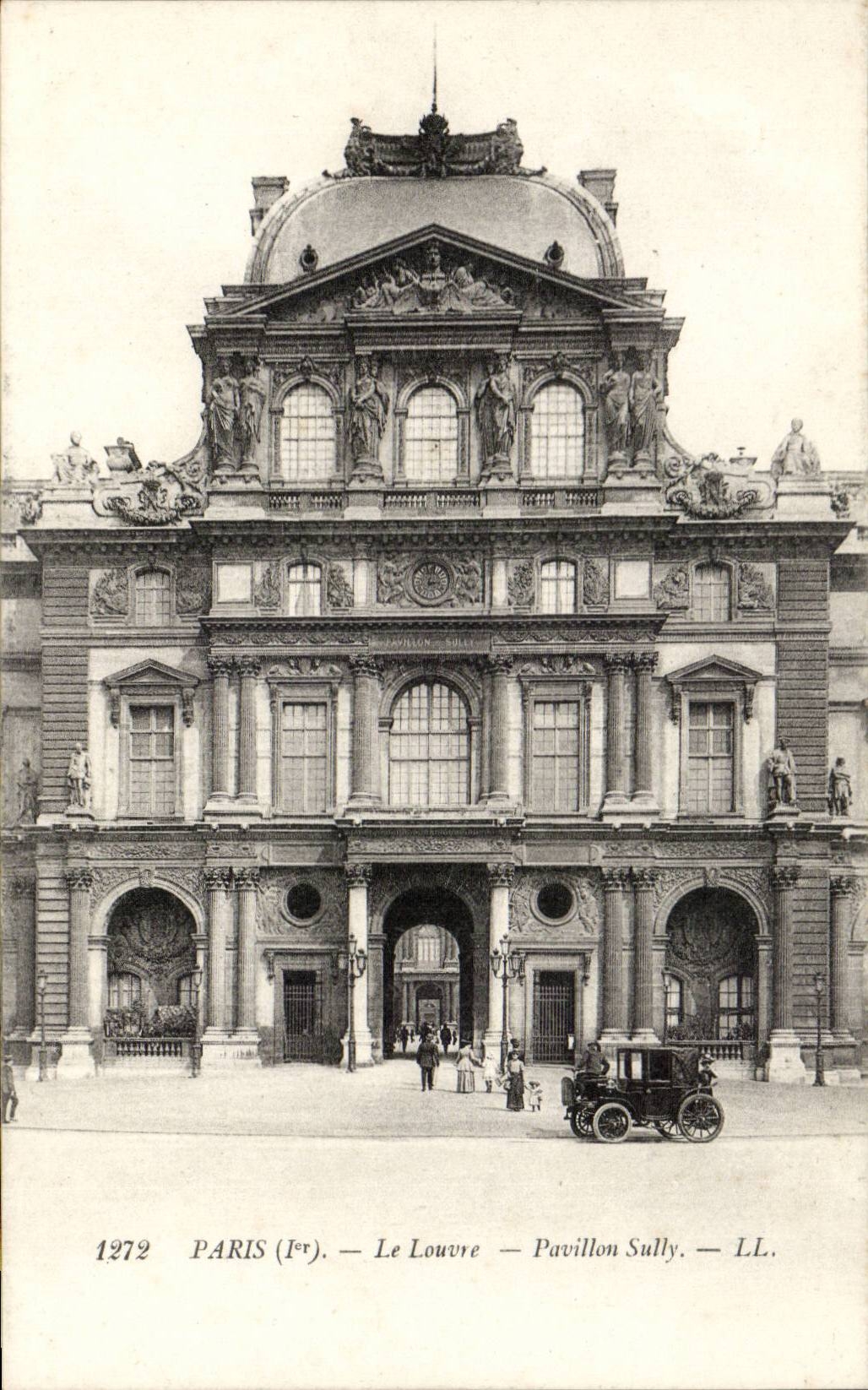 Paris CPA Le louvre Pavillon Sully